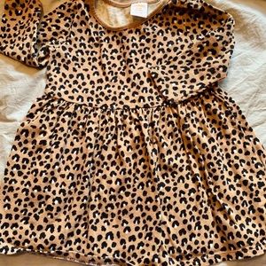 Gymboree 12-18M tan cheetah dress
